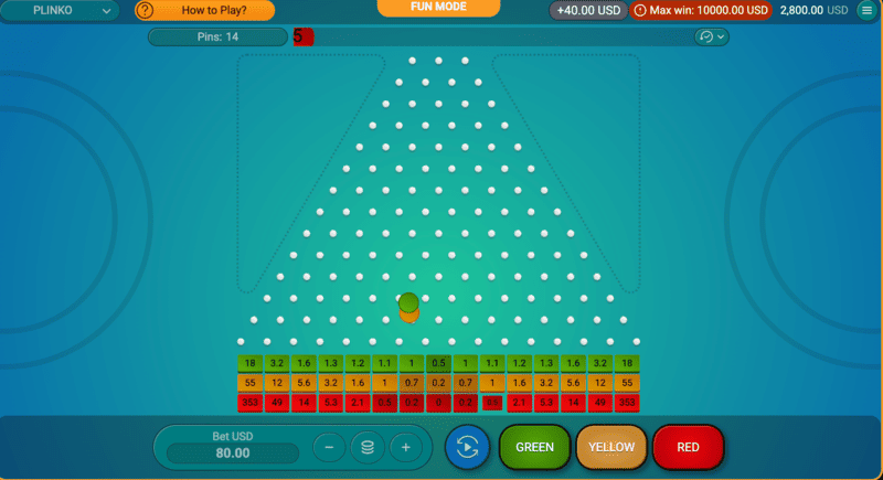 Plinko gratis spel i casinots demoversion